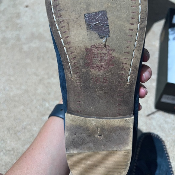 Men’s Blue Suede Loafers - Picture 2 of 3